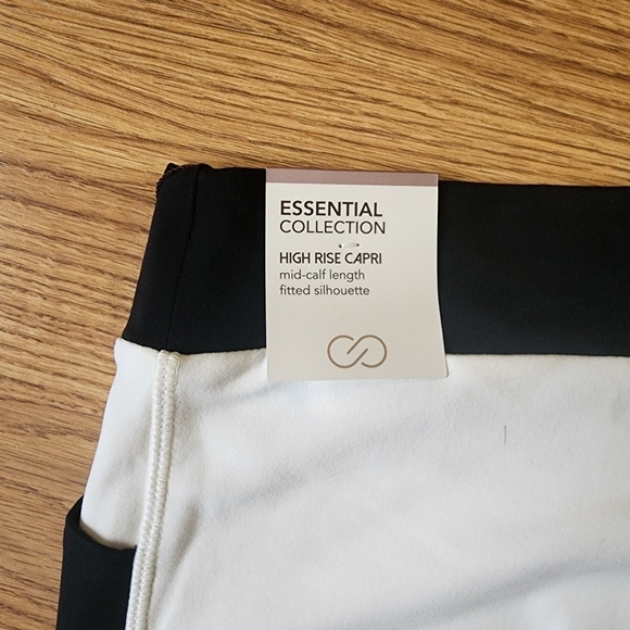 CALIA Women's Essential Cross Capri Legging-Unbleached NWT - Picture 7 of 9